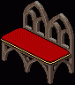 Sofa Gótico Vermelho
